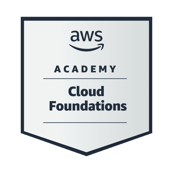 AWS Academy Cloud Foundations certificate image